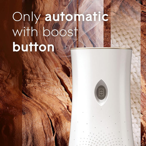 Glade Automatic Spray Refill and Holder Kit, Air Freshener for Home and Bathroom, Cashmere Woods, 2 Count (6.2 Oz)