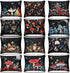 Kajaia 12 Pcs Portable Mushroom Makeup Bags, Cute Travel Cosmetic Organizers with Zipper Pouch