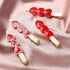 Valentine’s Day Hair Clips, Sparkly Rhinestone Enamel Cupid Heart Hairpins for Women Girls, 4 Pack