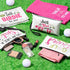 R HORSE 9Pcs Golf Makeup Bag Gifts for Women, Canvas Toiletry Bag Organizer for Golf Fans