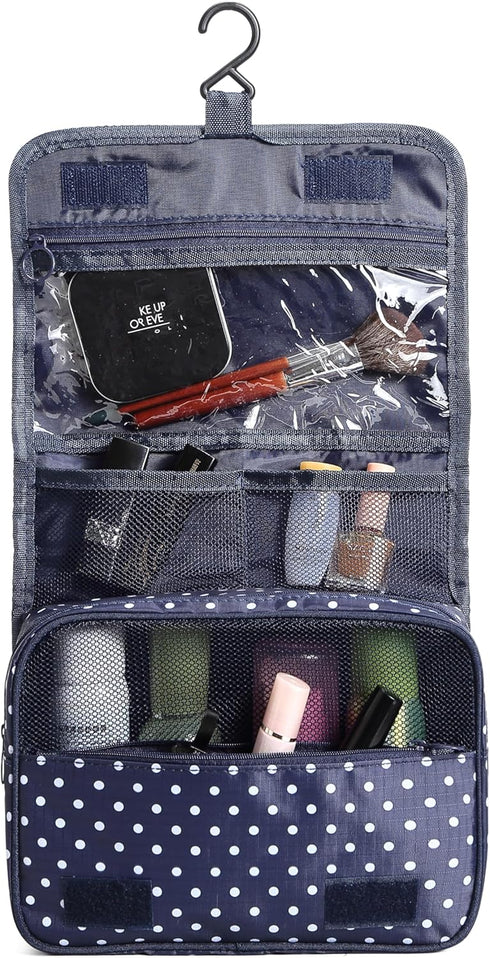 Sechunk Waterproof Travel Toiletry Bags, Multi-function Hanging Cosmetic Bag for Women