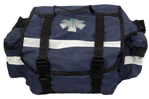 KB-RO74-B 17" 9" 7", Primacare First Responder Trauma Bag, x x Blue EMT/EMS Medical Supply Organizer with Padded