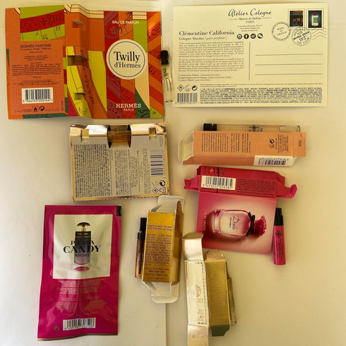 Designer Perfume Sampler Set Lot x 12 Sample Vials - High End Fragrance Samples for Women
