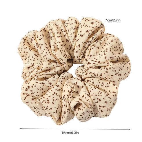 Scrunchies Hair Ties for Women - Big Silk Satin Jumbo Oversized Scrunchy for Thick Hair, Yellow Ligas Para el Cabello