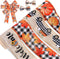 Whaline 30 Yard Fall Thanksgiving Wired Edge Ribbon, Buffalo Plaids, Autumn Leaves