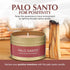 Sage & Palo Soy Wax Smudge Candles for Home Energy Cleansing, Aromatherapy, Meditation & Manifestation Gifts