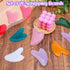 Ubamdom 20 Pcs Gua Sha Facial Tool Resin Gua Sha Massage Tool Heart Shaped Guasha Stone Guasha Board for Face Body Skin