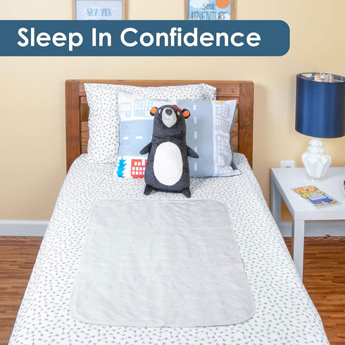 Pack 3 24x36 Washable Bed Pads - Reusable Waterproof Mattress Pad for Kids & Adults - Use as Seniors Incontinence Bed
