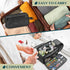 PAVILIA Large Toiletry Bag for Men Women, Travel Organizer Case for Grooming, PU Leather Water Resistant Cosmetic