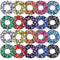 WILLBOND 20 Pieces Soccer Hair Scrunchies, Soft Silk Satin Sport Hair Ties for Girls, Women, Player Team (Mixed Colors)