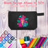 Weewooday 8 Pack Blank DIY Canvas Zipper Pouch - Bulk Makeup Bags for Back to School Gifts, Black