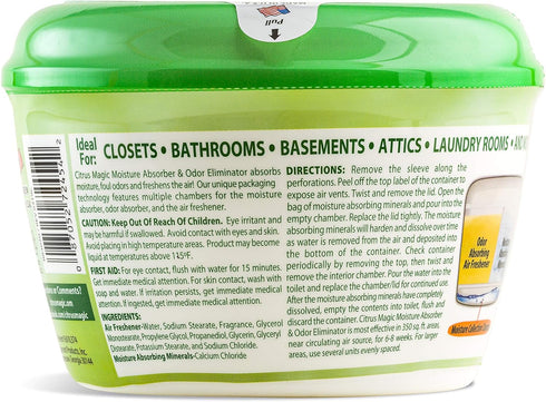Citrus Magic Fresh Citrus Moisture and Odor, 12.8-Ounce, Green