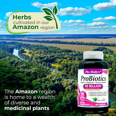 FITO MEDIC'S Lab Probiotics for Women - 50 Billion CFU - 60 Days Serving - Digestive Health Probiotic Blend