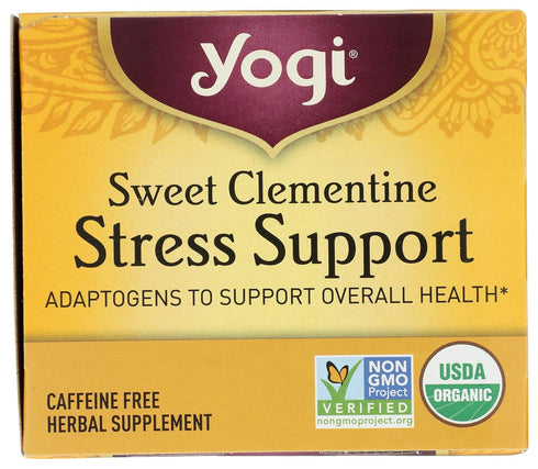 Yogi Tea Organic Sweet Clementine Stress Support Supplement, 16 Count