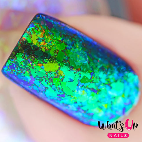 Whats Up Nails - Mermaid Flakies Nail Art