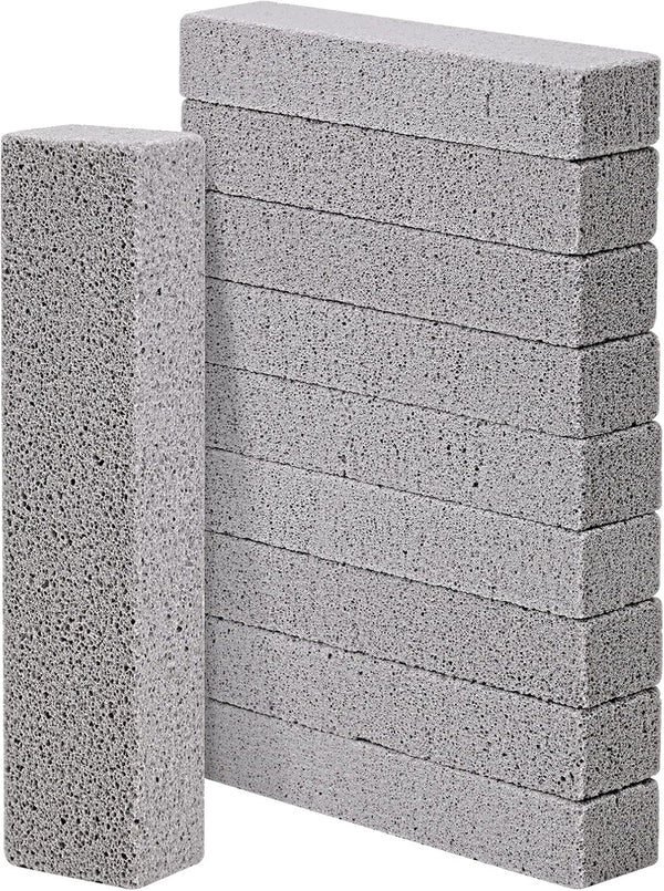 HongWay 10 Pack Pumice Stone for Cleaning, Heavy Duty Strong Pumice Cleaning Bar for Toilet, Bathtubs, Kitchen Sink,