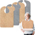 Lunluarai Adult Bibs for Men and Women, Reusable Terry Bibs for Elderly Senior,
