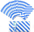Blue Striped Mini Paper Bags, 50 CT Party Favor Bags for Kids Birthday Supplies (3.5×2.3×7 in)