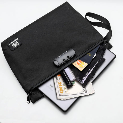 Free Boy Smell Proof Bags 11.8"x8.6" Durable Odor Proof Stash Bag with Combination Lock