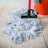SPARTA Flo-Pac Mop Head, Loop-Ended, Large, Narrow Band with 1/2" Blue Band for Organized Cleaning