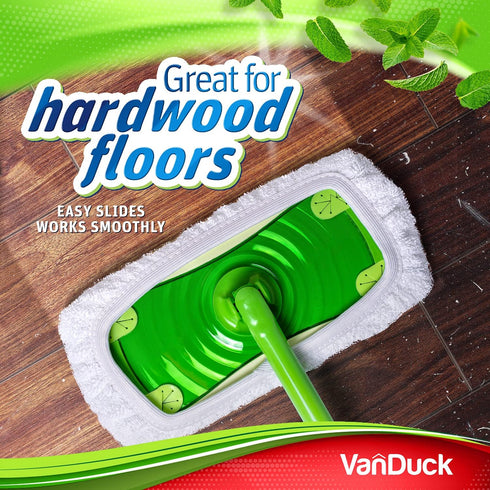 Reusable 100% Cotton Mop Pads - 8-Pack Compatible with Swiffer Sweeper Mops, Washable for Wet & Dry Use