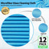 Microfiber Cleaning Cloth, 12 Pack Window Glass Cleaning Rags, Reusable Lint-Free Dust Polishing Cloth Wipes for Stainless Steel, Eyeglasses, Mirrors, Screens & Lenses,12" 12" by HOMERHYME