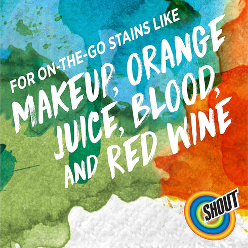 Shout Wipe and Go Instant Stain Remover, On-The-Go Laundry Stains, 12 Count Pack of 12 (144 Total Wipes)
