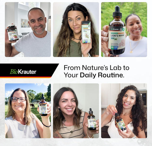 BIO KRAUTER Lung Detox Gummies - 60 Vegan Chews, Lung Cleanse Supplement with Vitamin C & Mullein Leaf Blend for