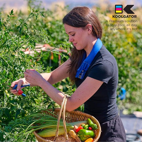 KOOLGATOR Evaporative Cooling Neck Wrap - Reusable & Breathable Summer Cooling Accessories, Long Lasting, Available in