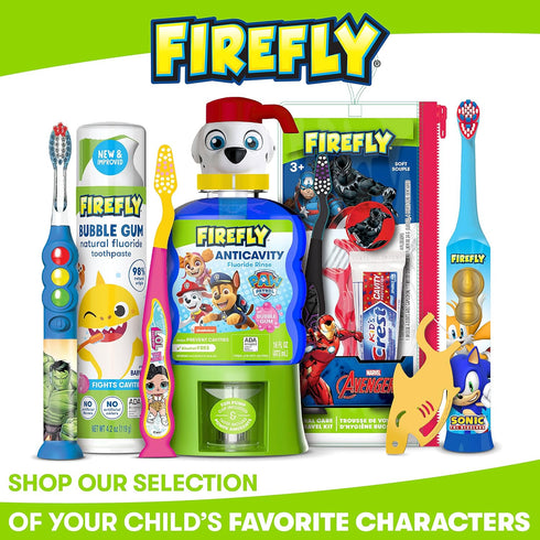 Firefly Sonic Replacement Brush Heads, Compatible with Play Action Sonic Toothbrushes, Small, Pack of 3, Ages 3+