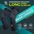 Vital Salveo Sports Outdoor Compression Long Knee Sleeve - Thin Light Undersleeve for Running Basketball (1 PC)
