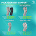 Vital Salveo Knee Compression Sleeve, Light Grey (1PC) XX-Large - S-Support Pain Relief for Men and Women