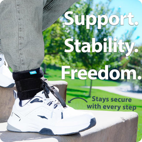 Omeer AFO Foot Drop Brace For Walking With Shoes Provides Adjustable Drop Foot Brace Support For Men Or Women Can Be