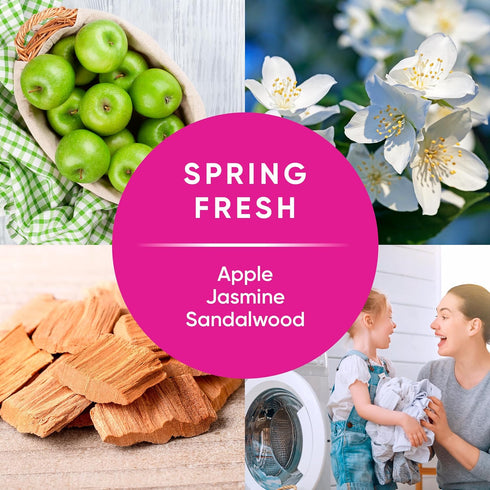 Ensueño Max Liquid Fabric Softener, Spring Fresh Scent, 125 oz, Long-Lasting Freshener and Wrinkle Eliminating