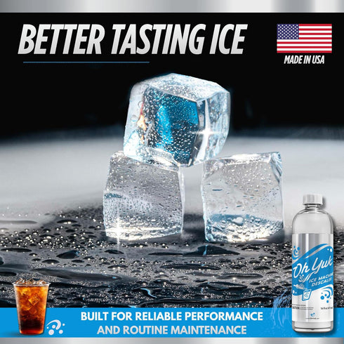 Oh Yuk Ice Machine Cleaner Descaler Scale & Buildup Remover, Nickel-Safe Ice Maker Cleaning Solution, Compatible