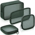 Weewooday 4 Pcs Mesh Makeup Bag - Travel Toiletry Bag Pouch with Zipper, Mini Portable Cosmetic Bag for Daily