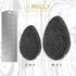 Konjac Sponge for Face | All Natural Reusable Facial Sponge with Activated Bamboo Charcoal, Gentle Exfoliating, Black