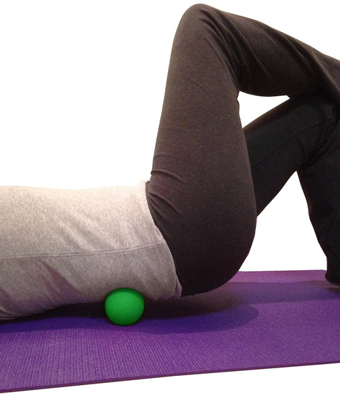 Kieba Massage Lacrosse Balls for Myofascial Release, Trigger Point Therapy, Set of 2 Firm Balls (Green, Yellow)