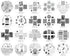 Nail Art Stamping Plate Bundle Set, 20 pcs Manicure Decoration Templates, Water-marbling, Floral, Galaxy