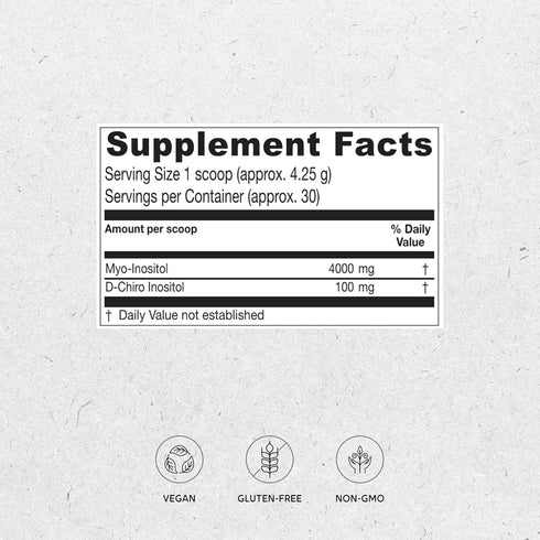Vitanica Optinositol, Myo-Inositol & D-Chiro Inositol Powder, 4100 mg, 30 Day Supply, Fertility Support