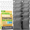 Activated Charcoal Odor Absorber, 10x3.5oz with Hooks, Nature Fresh Bamboo Charcoal Air Purifying Bag