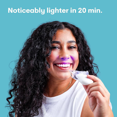 The White Pearl Co 35% Teeth Whitening Kit with LED Light, Wireless, Carbamide Peroxide, Desensitizing Agent, Enamel