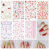 Teenitor Nail Art Decoration - 12 Sheets Nail Art Stickers, Butterfly Nail Foil Stickers, and Rhinestones