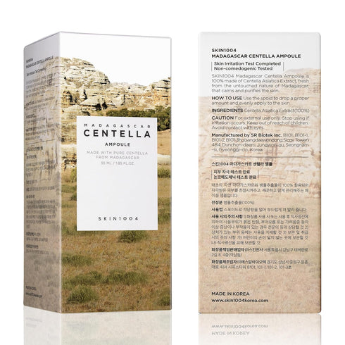 SKIN1004 Madagascar Centella Asiatica Ampoule Facial Serum - 1.85 fl. oz, 55ml, Soothes Acne Prone Sensitive Skin