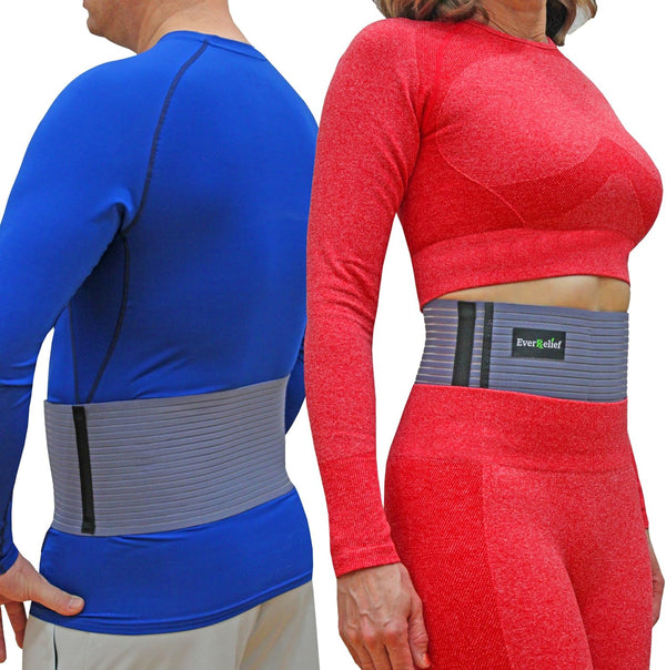 Umbilical Hernia Belt for Men and Women, Abdominal Binder Support for Hernia Pain (Small/Medium)