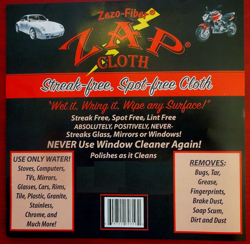 Kaywos Cloth Zezo-Fiber - Streak Free, Spot Free - Polishes as it Cleans- 8
