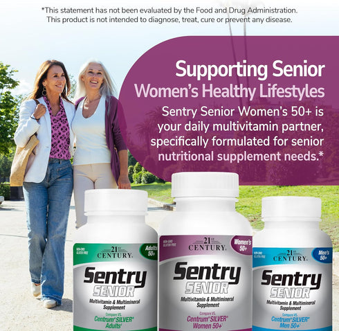 21st Century Sentry Senior Women 50 Plus Tablets, 100 Count
