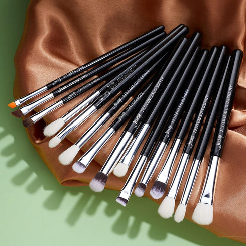 Jessup Eye Makeup Brushes Set, Professional 15pcs with Eyeshadow Blending and Eyeliner Brushes