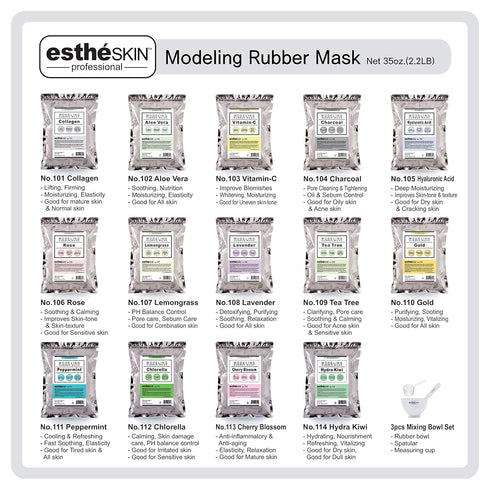 No.101 Collagen Peel Off Type Modeling Rubber Mask Powder for Facial Skin Care Treatment, 35oz