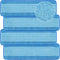 4 PCS Replacement Mop Pads, Microfiber Cleaning Mop Compatible with Bona Mop, Washable & Reusable, 18 Inch, Blue
